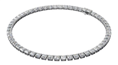 Swarovski Millenia necklace Square cut Swarovski Zirconia and crystal SW5599153 Kolye Gümüş