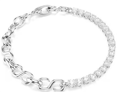 Swarovski Matrix Chain 5753926, серебристый браслет