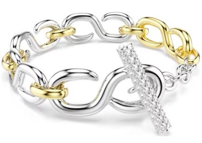 Браслет Swarovski Dextera SW5741798, серебристый/золотистый