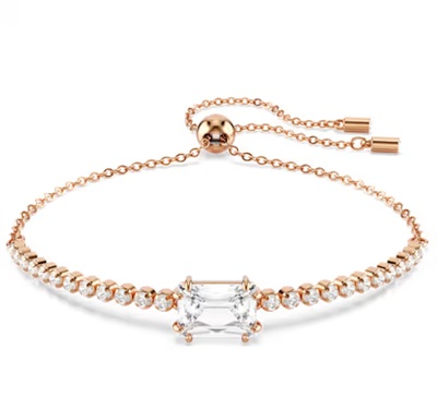Swarovski Matrix Tennis браслет SW5730706, розовое золото