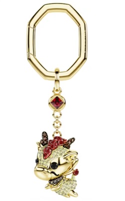 Swarovski Chinese Zodiac key ring, Dragon SW5678185 Anahtarlik Altın