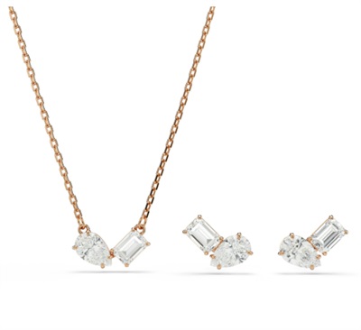 Swarovski Mesmera Set SW5734246 Takı Seti Pembe Altın