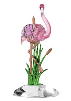 Swarovski SW5721551 Colourful Crystal Flamingo Ornament
