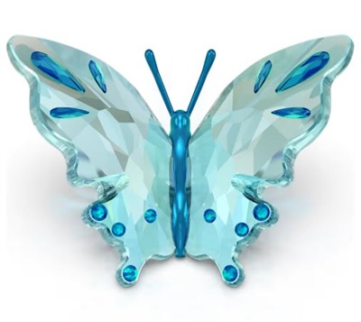 Swarovski Idyllia Butterfly SW5721539 EV Kristali Mavi