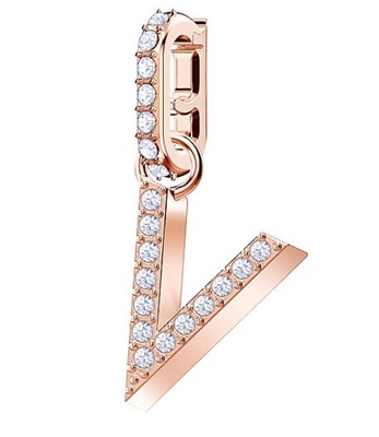 Подвеска Swarovski Remix Alphabet V Charm Rose Gold SW5437610