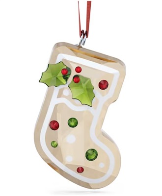 Swarovski Holiday Cheers Gingerbread Stocking Ornament SW5681581, золотой