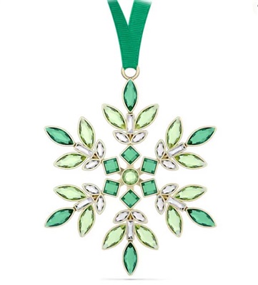 Swarovski Gema Holiday Ornament, Green SW5691044 Yeşil