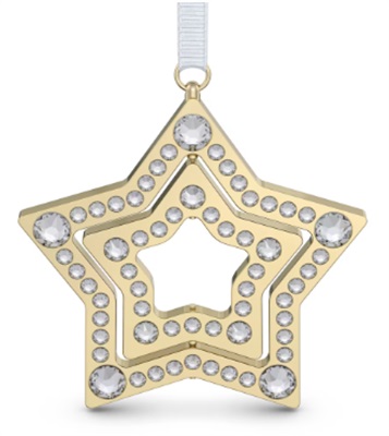 Swarovski Holiday Magic Star Ornament M SW5655937 Gold