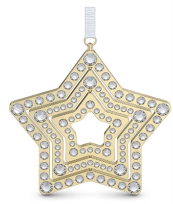 Swarovski Holiday Magic Star Ornament L SW5655938 Gold