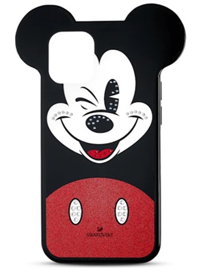 Swarovski Mickey чехол для iPhone® 12 mini SW5592047, чёрный и красный