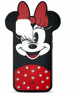 Чехол Swarovski Minnie для iPhone® 12 mini SW5592048, чёрный и красный