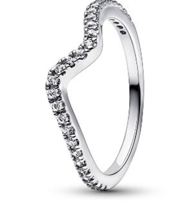 Pandora Işıltılı Dalga Yüzük 192539C01 Gümüş