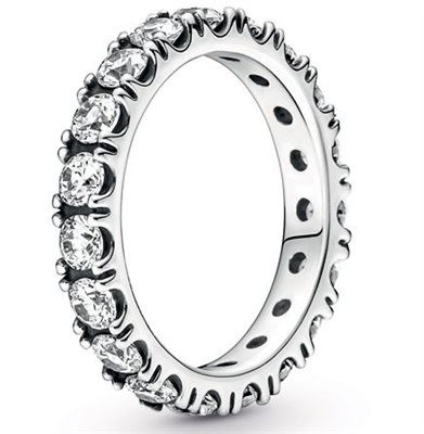 Pandora Işıltılı Sıra Sonsuzluk Yüzük 190050C01 Gümüş