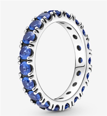 Pandora 190050C02 Yüzük Gümüş Mavi