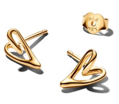 Pandora 264393C00 Gold Earrings