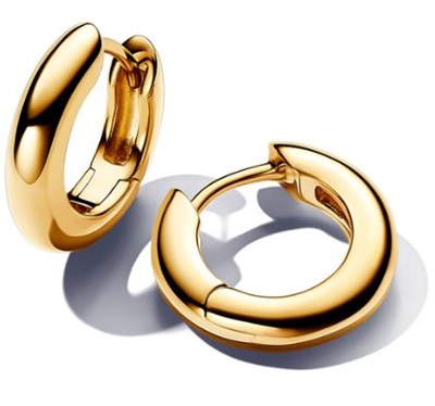 Pandora 263320C00 Gold-Tone Hoop Earrings