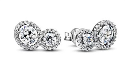 Pandora 293774C01 серебристые серьги