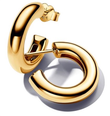 Pandora 263266C00 Gold Open Hoop Earrings