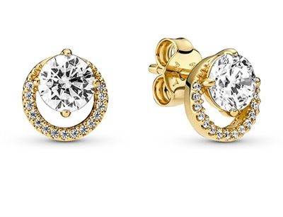 Pandora 261248C01 Gold Earrings