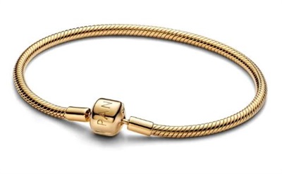 Pandora Moments Snake Chain Bracelet with Barrel Clasp 563390C00 Gold