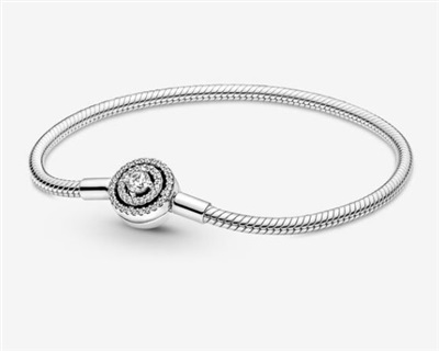 Pandora Moments Hale Klipsli Bileklik 590038C01 Gümüş