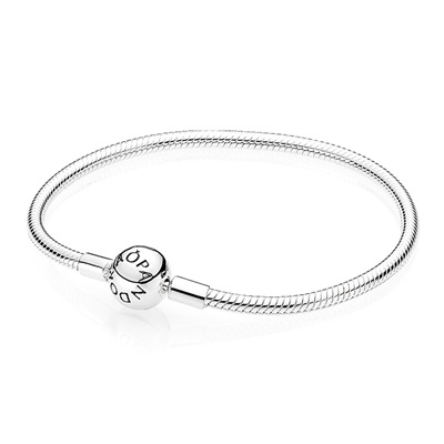 Pandora Moments Plain Silver Clip Bracelet 590728