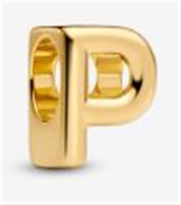 Pandora 763962C00 — шарм-буква P, золотой