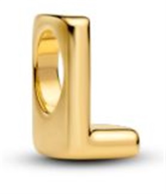 Pandora 763958C00 шарм в форме буквы L, золотистый