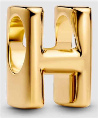 Pandora 763954C00, золотой шарм в форме H