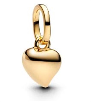 Pandora 763691C00 мини-подвеска «Сердце», золотистая