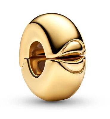 Pandora Круглый клип-чарм 763678C00, золотой