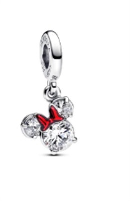 Pandora Disney Minnie Mouse Силуэт подвесной шарм 793533C01, серебристый
