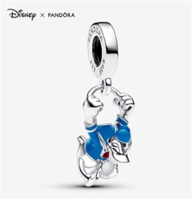 Pandora Disney Donald Duck Dangle Charm 793358C01 Silver Blue