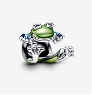 Pandora Tırmanan Kurbağa Charm 793342C01 Yeşil