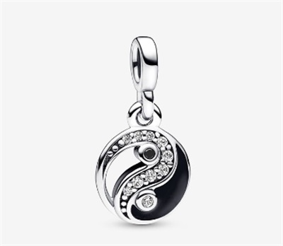 Pandora ME Işıltılı Yin Yang Mini Sallantılı Charm 792805C01 Gümüş