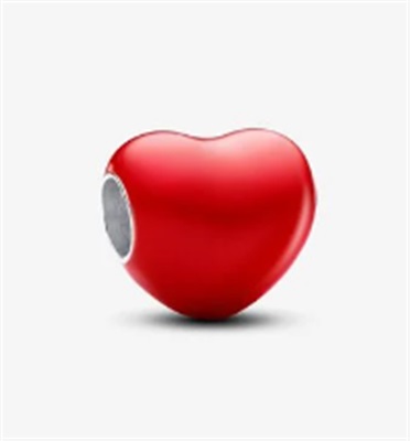 Pandora 793087C01 Colour-Changing Hidden Message Heart Charm, Red