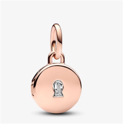 Pandora 783066C01 Открывающийся гравируемый кулон-медальон Love Locket, Rose Gold