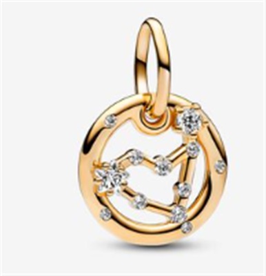 Pandora 762720C01: подвеска-шарм «Козерог», золотистая