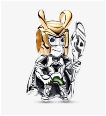 Pandora Marvel x Pandora 762764C01 Charm Altın Yeşil