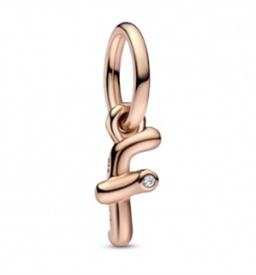 Pandora 782532C01 Подвесной шарм-буква F, Rose Gold F