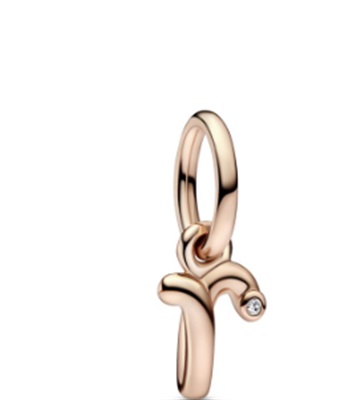 Pandora 782477C01 подвесной шарм-буква R, Rose Gold