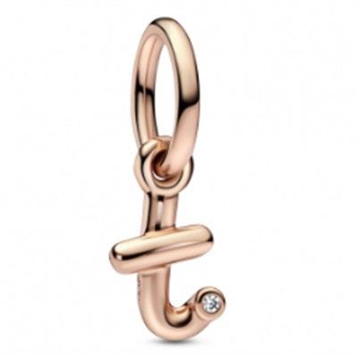 Pandora 782469C01 Rose Gold T Letter Dangle Charm