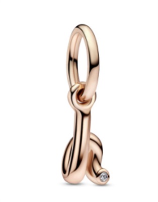Pandora h Harfi Sallantılı Charm 782462C01 Rose Gold H