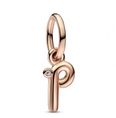 Pandora p Harfi Sallantılı Charm 782461C01 Rose Gold P