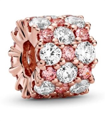 Pandora Pembe ve Şeffaf Işıltılı Charm 788487C01 Rose Gold