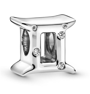 Шарм Pandora «Близнецы» 798428C01, серебристый
