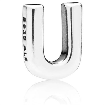 Pandora U Harfi Mini Sembol 797339 Charm Gümüş U
