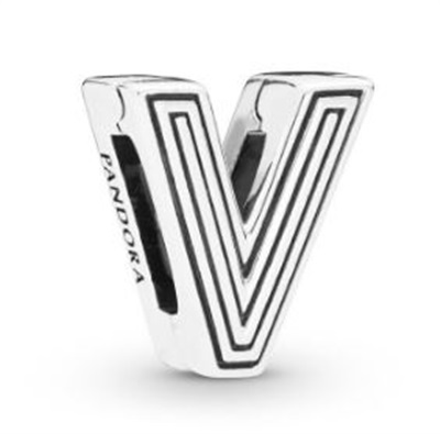 Pandora 798218, шарм в форме буквы V, серебристый