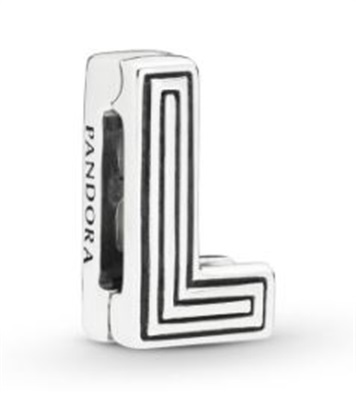 Pandora 798208 Silver L Letter Charm