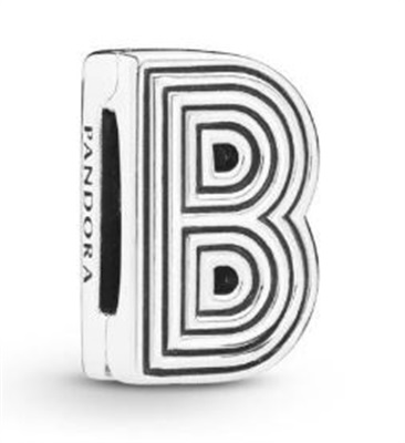 Pandora 798198 шарм с буквой B, серебристый